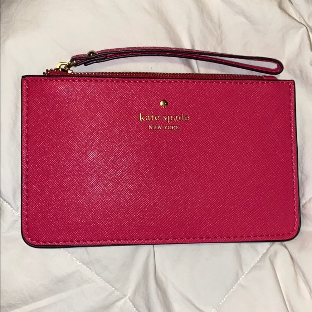 Pink Kate Spade wristlet